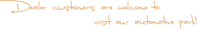 Dealer welcome