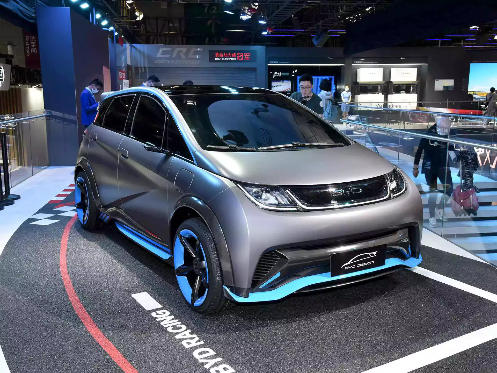 BYD Dolphin unique colour scheme