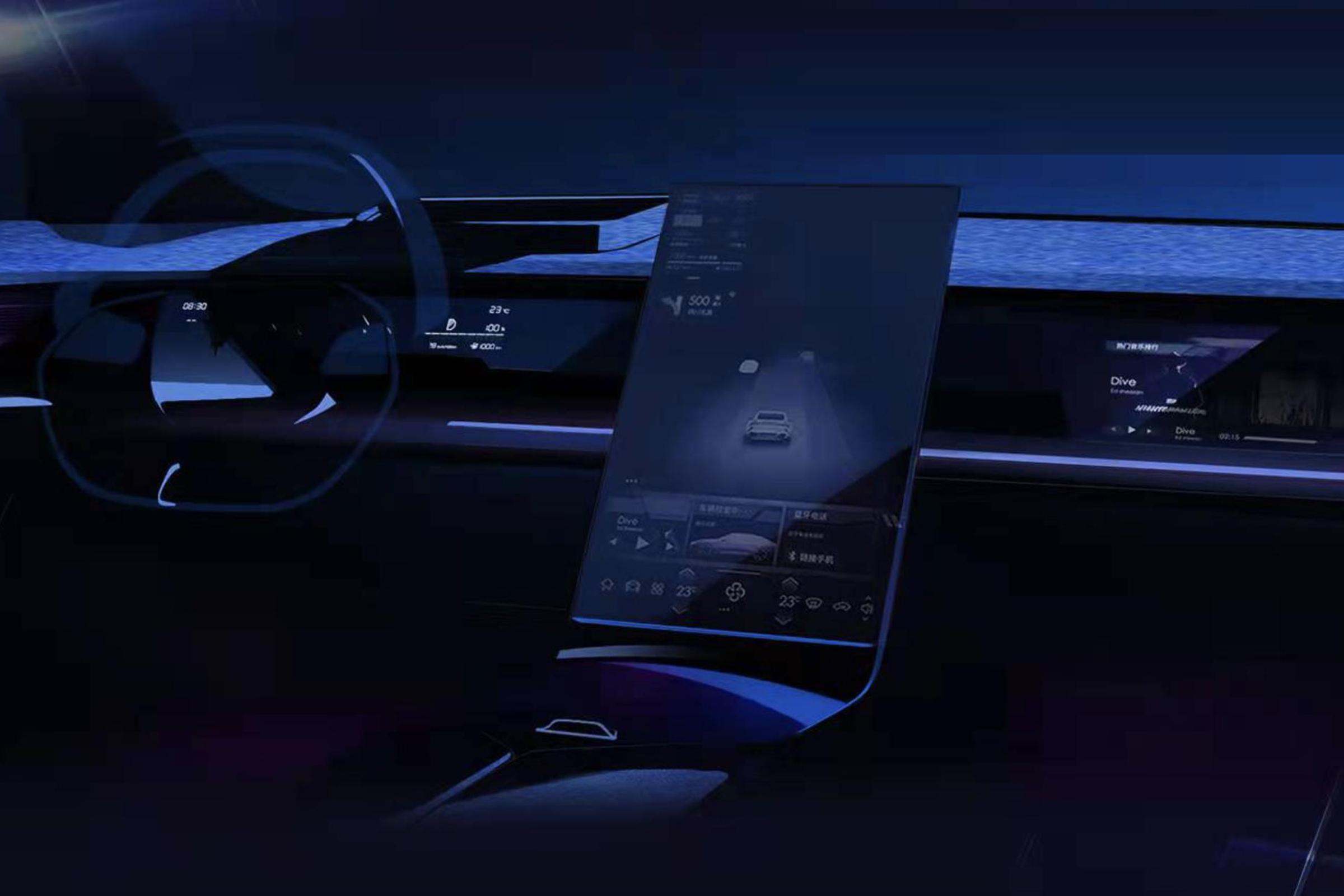 Neta S center console display