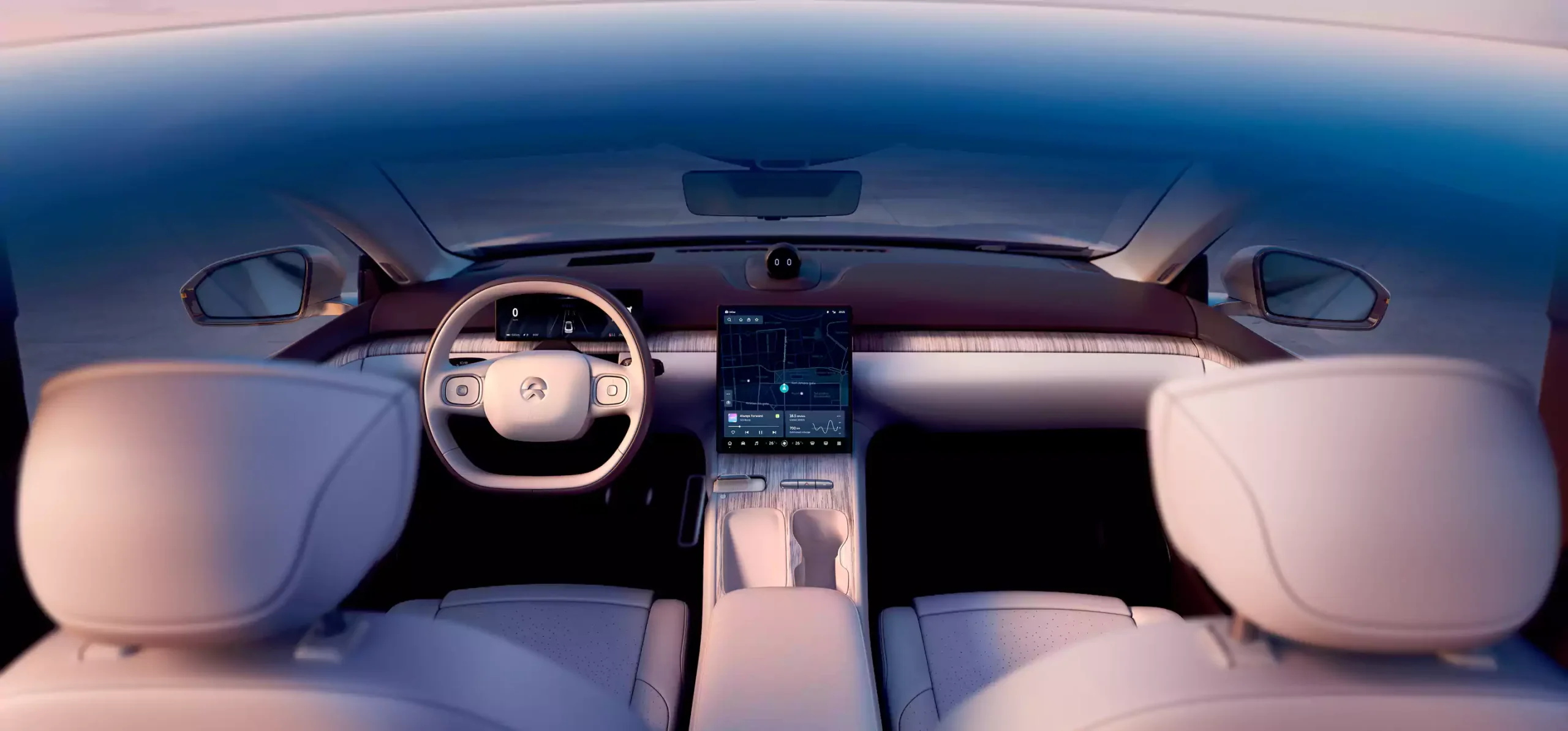 The comfortable interior of the NIO ET7