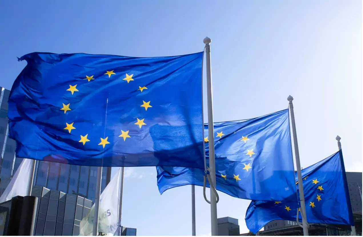3 EU flags
