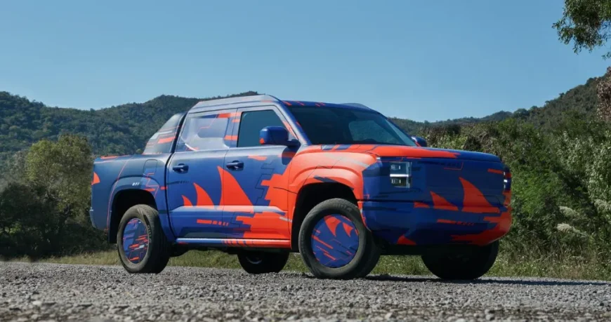 BYD’s first electric pickup truck spy photos-1
