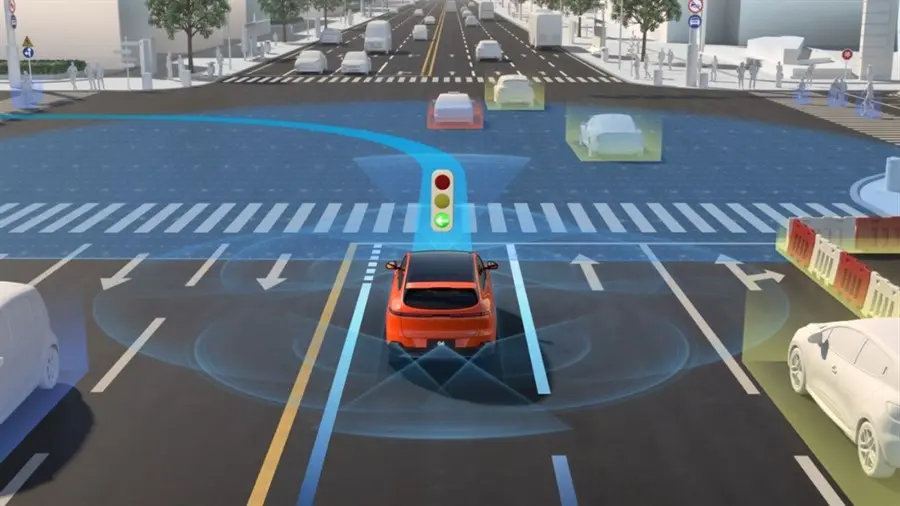 Xpeng car intelligent driving diagram