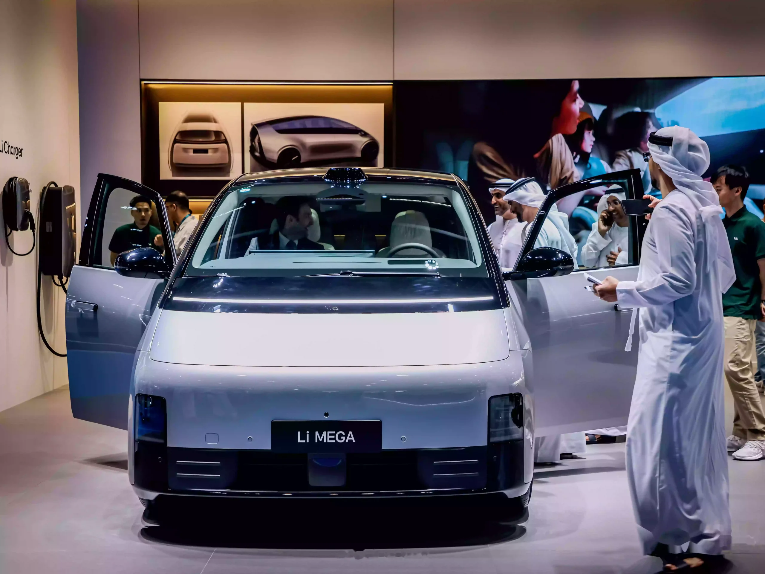 Li Auto car showcased in the UAE