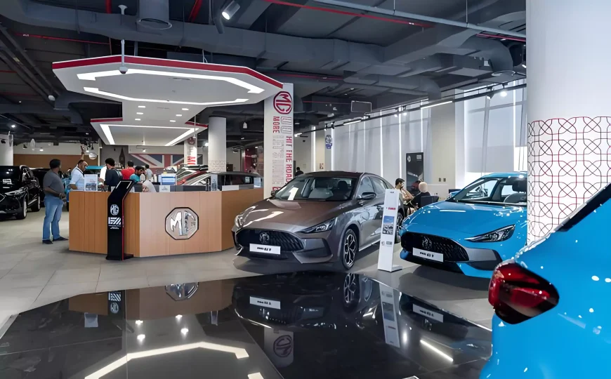 MG car sales store