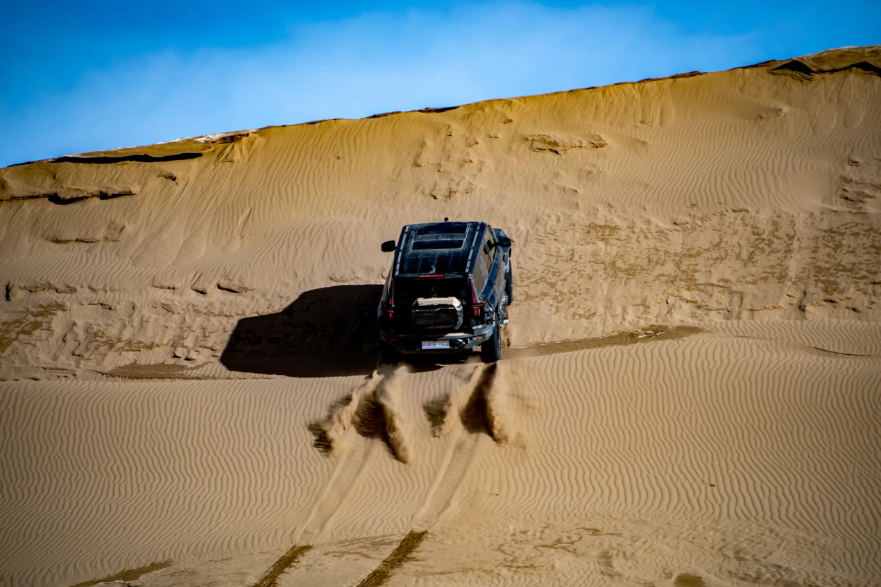 M-Hero 917 driving in the desert