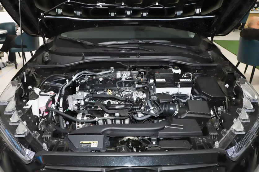 The engine compartment