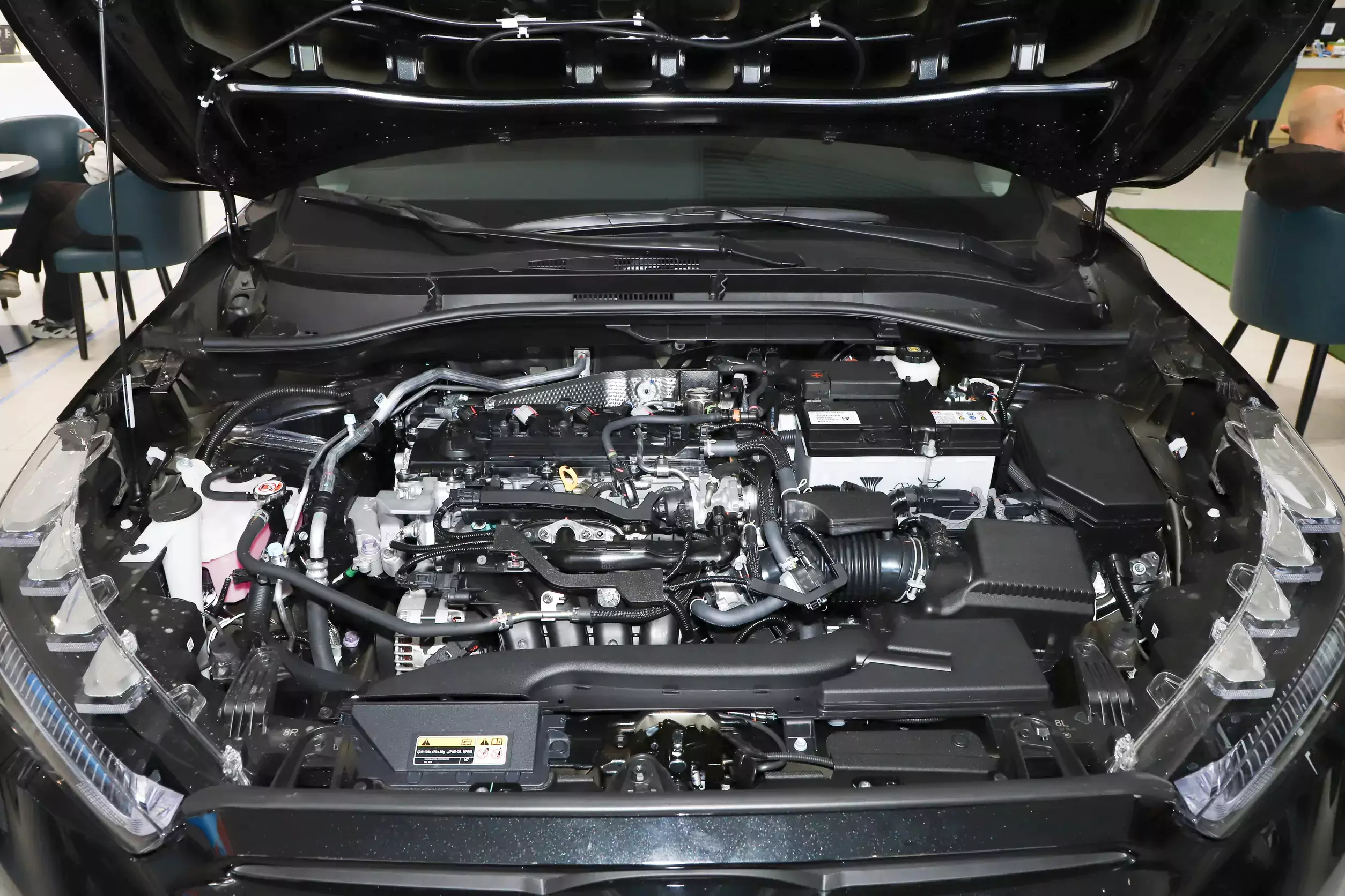The engine compartment