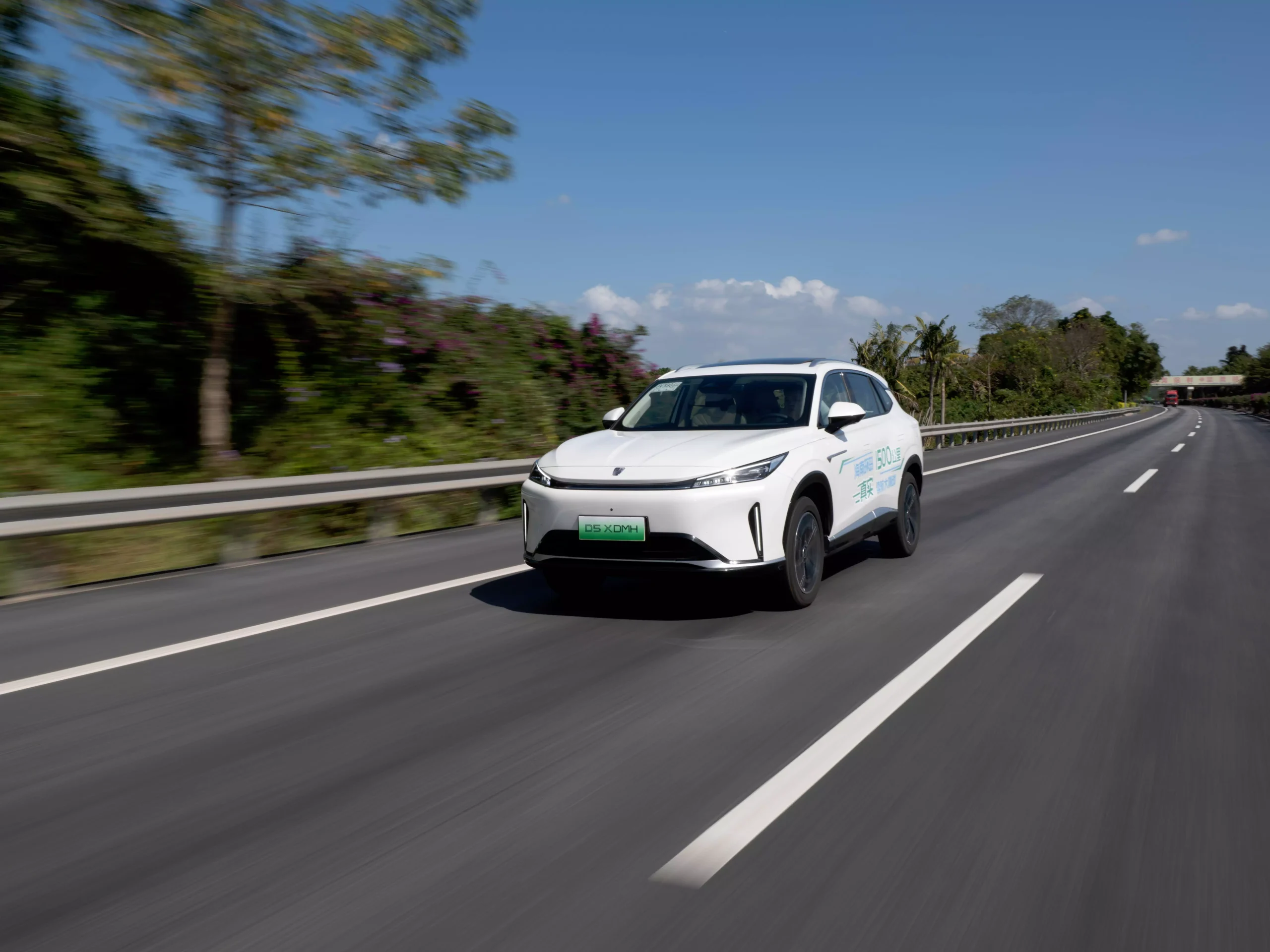 Accelerating car